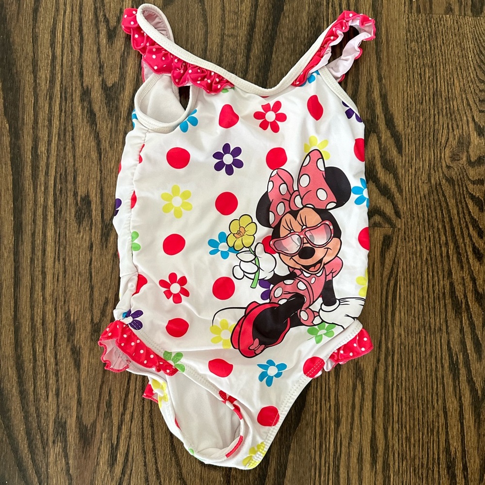 Barely Worn 5T Disney Store Minnie Mouse Girl Bathing Suit